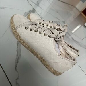 Michael Kors Cream Espadrille Sneakers NEW